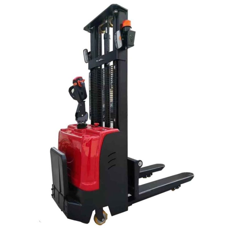 Xe nâng tay điện có bệ đứng lái