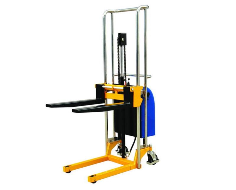 Xe nâng tay điện cao mini