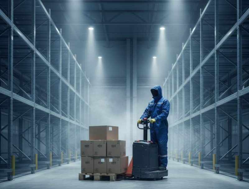 Ứng dụng xe nâng tay điện trong kho lạnh, nhiệt độ thấp