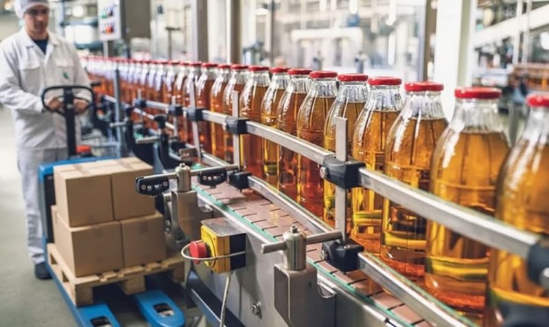 Ứng dụng xe nâng tay điện trong nhà máy thực phẩm & đồ uống