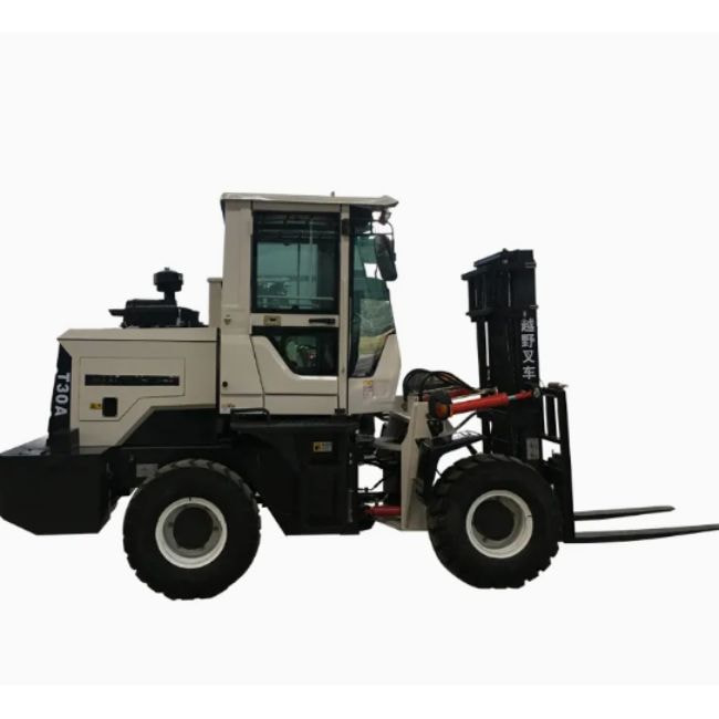 Xe nâng điện ngồi lái 3 tấn bánh xe địa hình  - Ảnh 2