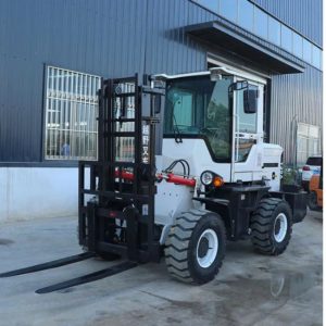 Xe nâng điện ngồi lái 3 tấn bánh xe địa hình