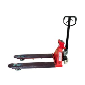 Xe nâng tay gắn cân điện tử có hệ thống càng nâng vững chắc