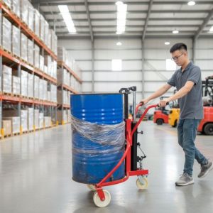 Xe nâng thùng phuy tay thấp