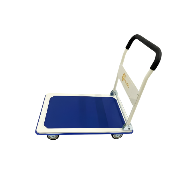 Xe đẩy hàng sàn thép tải 300kg - Ảnh 4