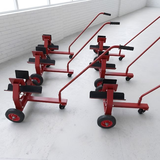 Xe di chuyển vật liệu tấm được cấu tạo chắc chắn, hệ thống bánh xe chịu tải tốt
