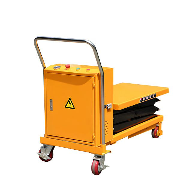 Xe nâng mặt bàn điện 1000kg - nâng cao 1.7m có kết cấu thép được tôi luyện dày dặn