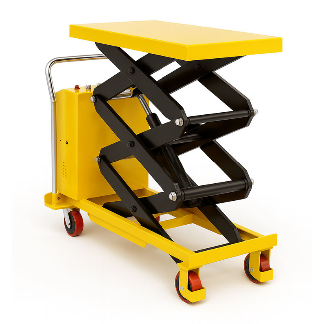 Xe nâng mặt bàn 350kg - nâng cao 1.3m nâng hạ ổn định nhờ cấu tạo chắc chắn